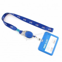 2019 새로운 디자인 사용자 정의 가능한 끈 / 릴 배지가있는 ID 배지 홀더