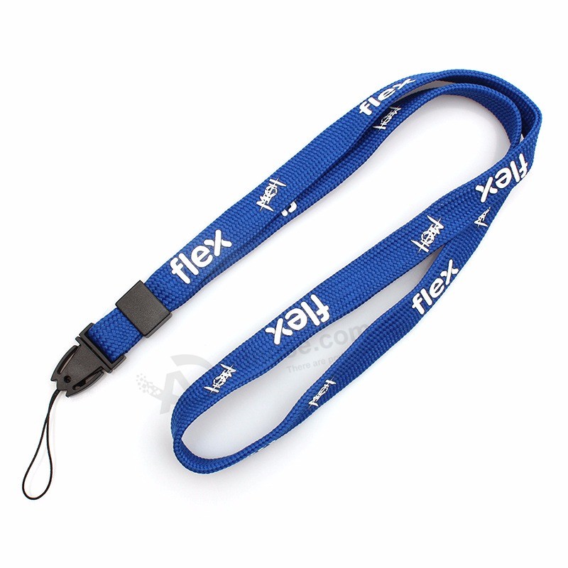 Wholesale Custom Logo Printed Food Grade Coffee Thick Lanyards for Keys