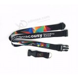 aangepaste fancy polyester nek regenboog luchtvaartmaatschappij intrekbare lanyard te koop, goedkope lanyard bulk