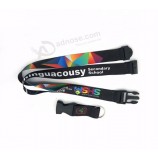 benutzerdefinierte Phantasie Polyester Hals Regenbogen Airline ausziehbare Lanyard zum Verkauf, billige Lanyard Bulk