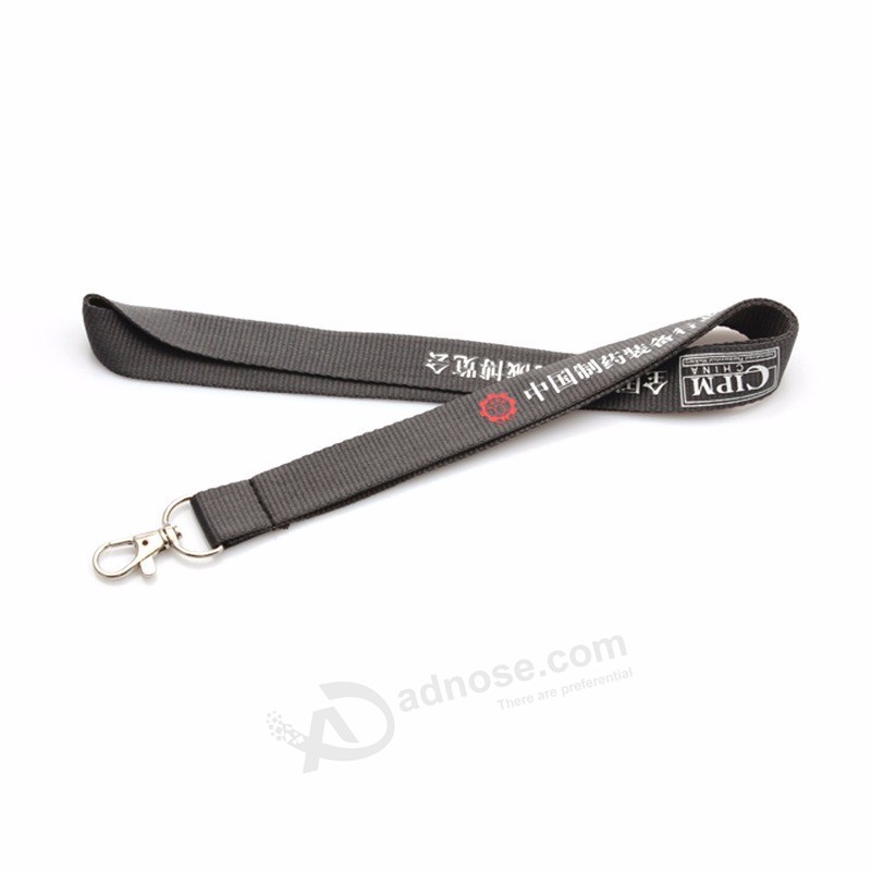 Promotion Cheap Polyester Printing Silk Screen Lanyard Custom with Metal Clip for Exhibition Gift