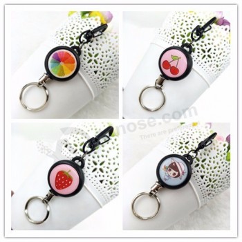Cartoon Rétractable Pull KeyRing pas cher en gros