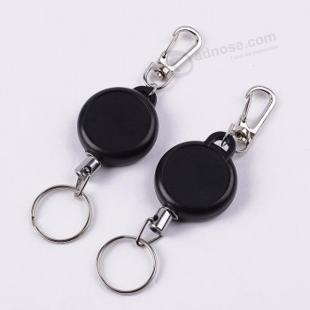 Metal retractable key ring for custom logo manufacturer