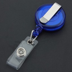 Recoil Retractable Yo Yo Key Ring PULL CHAIN Belt Clip ID CARD Holder Ski Pass