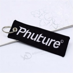 portachiavi con stampa logo ricamato personalizzato