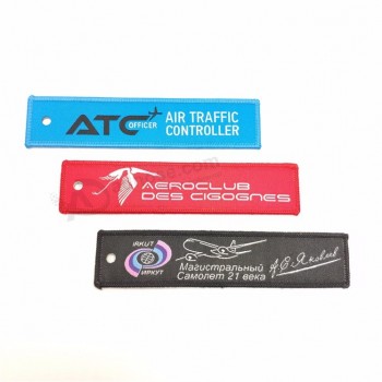 Broderie porte-clés logo personnalisé découpe laser porte-clés acrylique