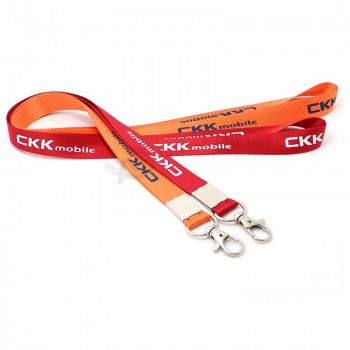 Wholesale Nylon Silk Screen Exhibition Lanyards with Logo Custom