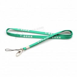 Silk Screen Print Lanyard with ID Holder Metal Hook