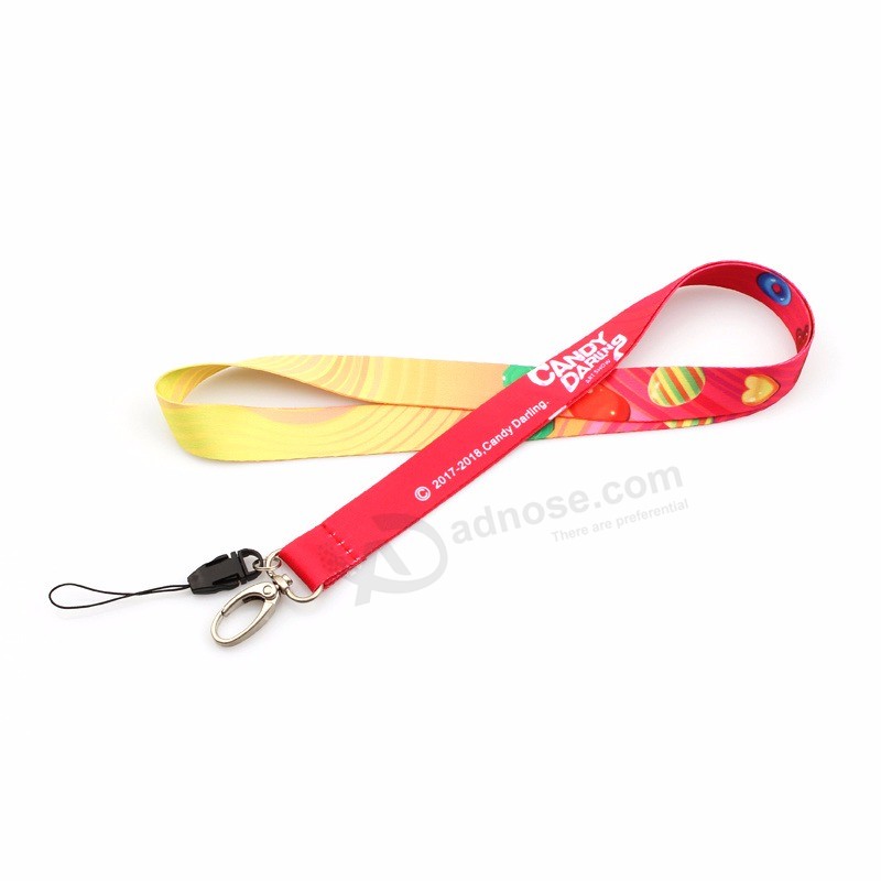 High quality Fashion Eco-Friendly custom Polyester lanyard for ID Card