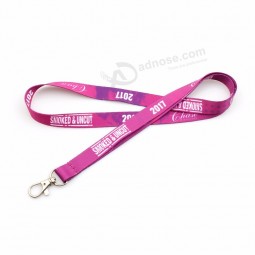 uitstekende kwaliteit aangepaste logo afdrukken duurzaam polyester conferentie lanyard