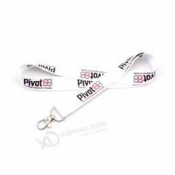 Hete verkoop aangepaste logo afdrukken stof polyester lanyard