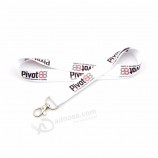 Heißer verkauf angepasst logo druck stoff polyester lanyard