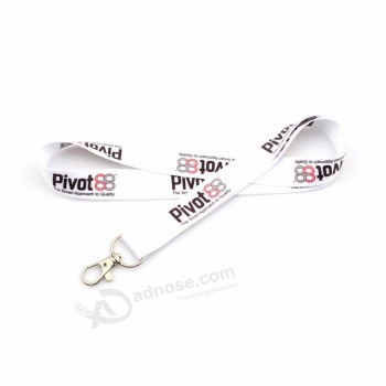 Vente chaude Personnalisé Logo Impression Tissu Polyester Lanière