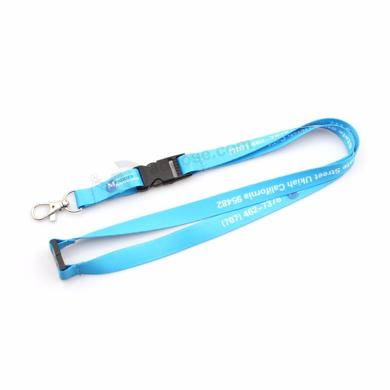 Custom double Printing business Lanyards with Disconnect Buckle