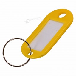Kunststoff-Schlüsseletiketten Bulk-ID-Etikett Namensetiketten Spaltring