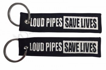 tubos altos salvar vidas tecido bordado chaveiro chaveiro chaveiro chaveiro chave FOB