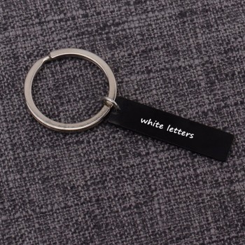 Sac breloque porte-clés porte-clés Le nom personnalisé peut être gravé les clés de n’importe qui Cadeau Bijoux Ornements Porte-clés Cadeaux spécialisés Porte-clés oblong