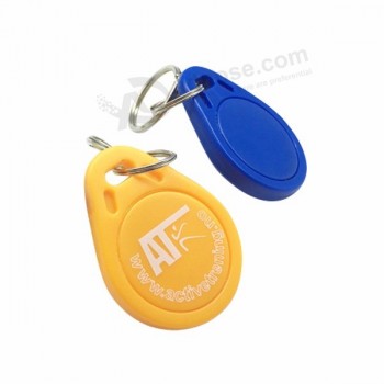 125 kHz contactloze rfid-sleutelhanger keytags keyfob voor toegangscontrole abs waterdichte rfid-keyfob