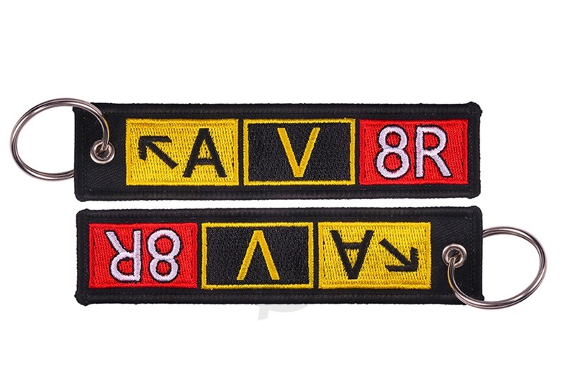 EM-1249 aviator AV8R luchthaven Taxiway sleutelhanger Bijoux sleutelhanger voor auto's llaveros sleutelhangers Borduurwerk sleutelhangers OEM ATV Autosleutelhangers
