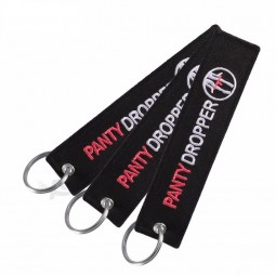 Customized Embroidery Key Chains with tag wholesale