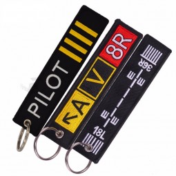 Personalized keychains fashion pilot key tag wholesale