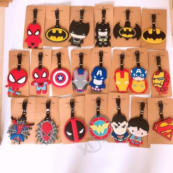 Bestaunen Sie Batman Spider-Man PVC Schlüsselanhänger Cartoon Schlüsselanhänger