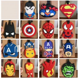 Tags de bagagem de borracha macia PVC bagagem embarque sacos etiquetas atacado