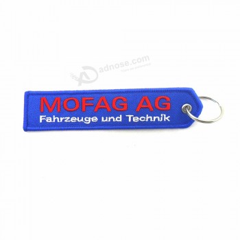 Broderie Jacquard Coloration Oeillet Surjet Tissé Porte-clés