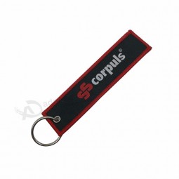 bunter kundenspezifischer personalisierter Logostickerei keychain
