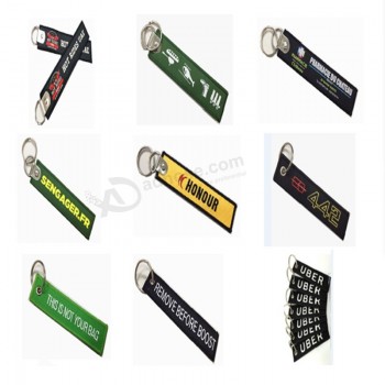 Marque Logo Nom Porte-clés brodé personnalisé