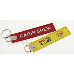 Patch tissé Jacquard Laser Lockrand pour porte-clés
