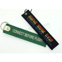 Förderung gesponnene Textillogo keychain Gewohnheit