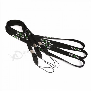 Wholesale Custom Branded Logo Polyester Printed Fancy Sling Telephone Neck Lanyard for Work ID Card
