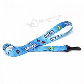 Beau produit personnalisé imprimé votre propre logo lanière pour clé cordon de cou