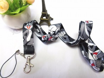 Cartoon Looney Tunes Badge Lanyard for Keys Bugs Bunny Mobile Neck Straps For Children