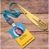 Nessun cordino minimo in PVC per carte d'identità per carte d'identità con speciale cordino stampato personalizzato con clip
