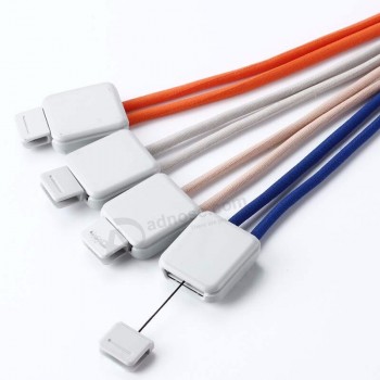 Retractable Neck Strap Polyamide Core Breakaway Lanyard Safety For ID Name Badge Holder with ABS Plastic Clip
