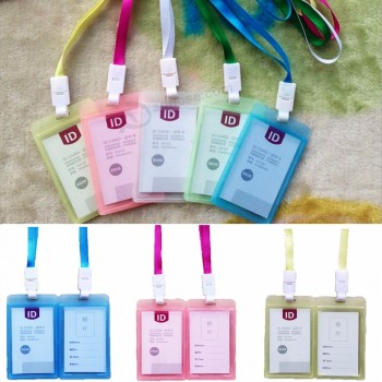 Hard Plastic Business Work ID Bus Card Badge Case Holder Cover