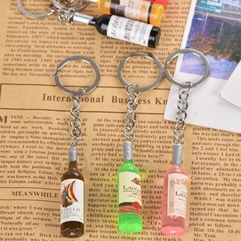 Bottle Pendant Keyrings Mobile Chain Key Chain Rings Holder Purse Bag For Car