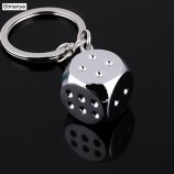 Dados personalizados da personalidade do metal da corrente chave nova criativa