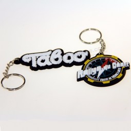 new design make cartoon type soft pvc keyring