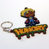 persönliches Firmenlogo 3d weicher PVC keychain