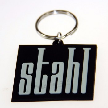 engraved soft pvc key chains with company logo