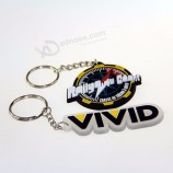 Meilleure vente nom personnalisé logo pvc porte-clés porte-clés