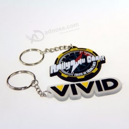 beste koop aangepaste naam logo pvc sleutelhangers sleutelhanger