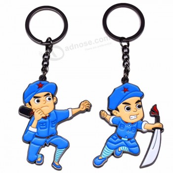 Hero figure design metal customized  key chains for purses