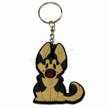 Porte-clés promotionnel chat en PVC souple avec logo personnalisé