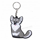 Graver logo porte-clés porte-clés avec chaîne