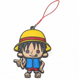 Logo de conception de dessin animé coloré charmant porte-clés pour souvenir