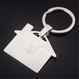 keychain feito sob encomenda do metal da forma da casa do logotipo keychain feito sob encomenda da forma com seu logotipo